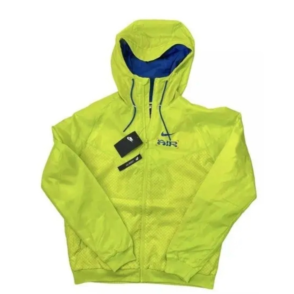 Nike Catching Air Windrunner Wind Breaker Casual Lightweight Jacket Neon Size S
